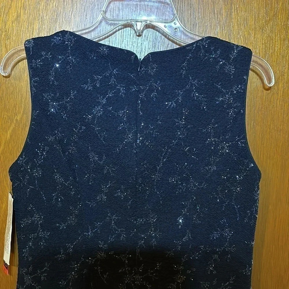 Jessica Howard Navy Formal Sleeveless Blouse Size 8 NWT - Picture 6 of 9